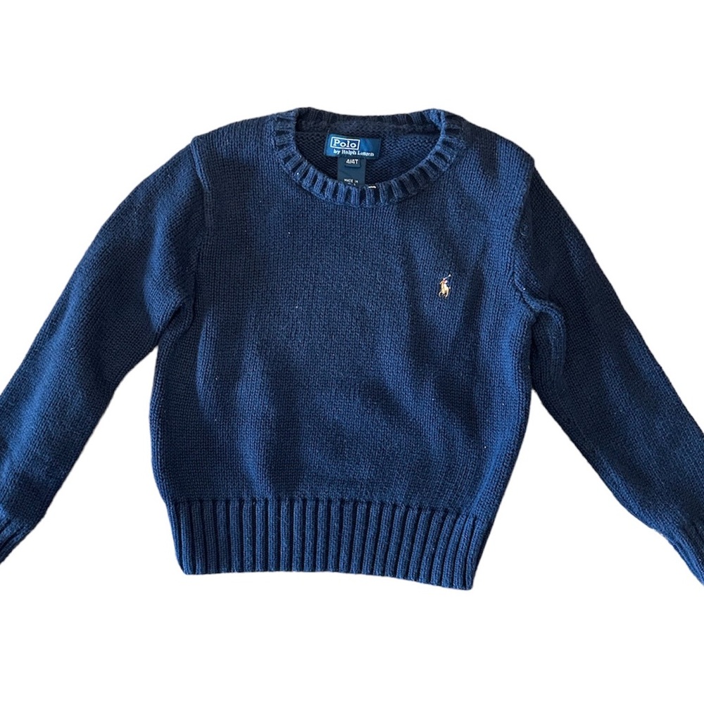 Polo by Ralph Lauren 4/4T Boy Sweater Dark Blue